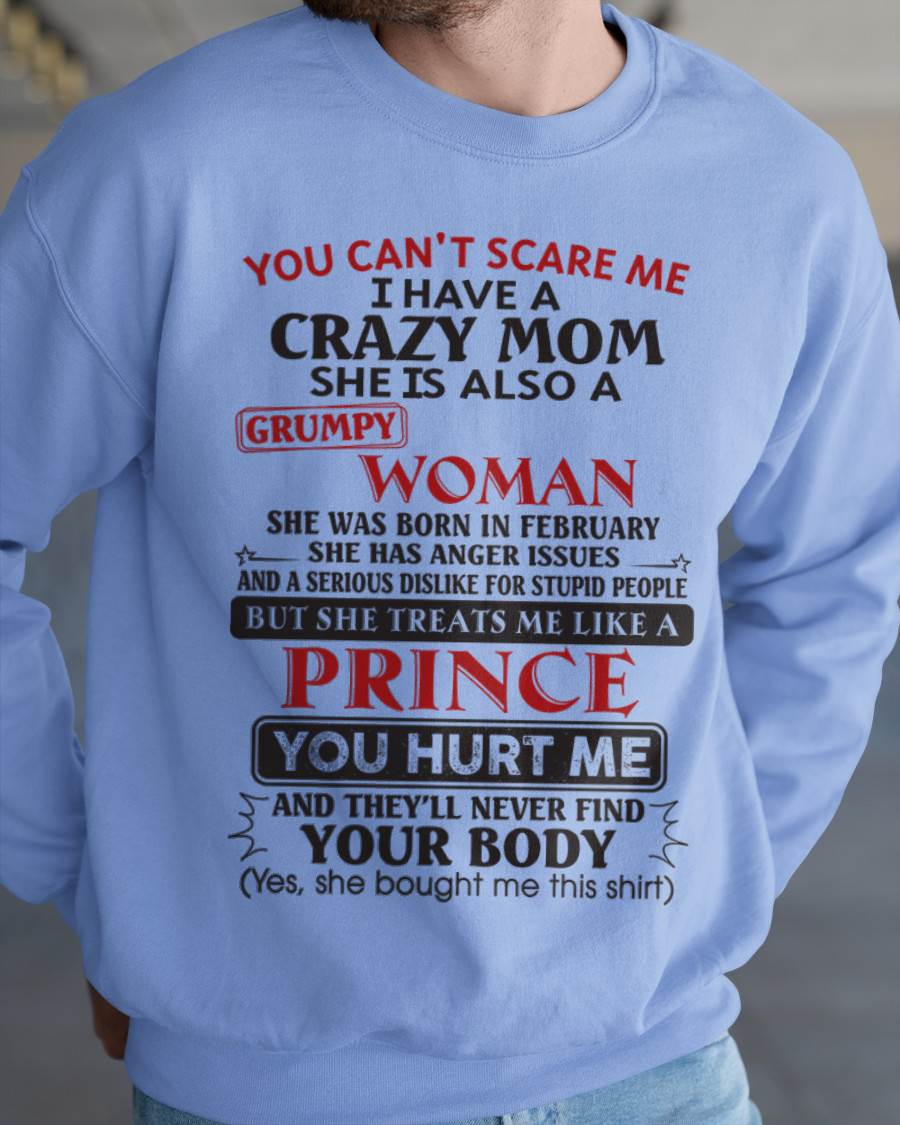 February - You Can’t Scare Me - Gift For Son From Mom - DONN02 (SKU11-89-02)