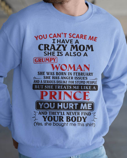 February - You Can’t Scare Me - Gift For Son From Mom - DONN02 (SKU11-89-02)