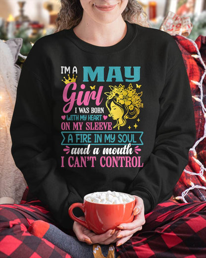 I'm A May Girl – T-Shirt For Woman – DOAN05 (SKU10-67-05)