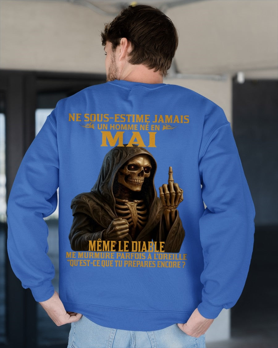 NE SOUS-ESTIME JAMAIS UN HOMME NÉ EN MAI Fr05 DONN05 male (SKU12-305-05)