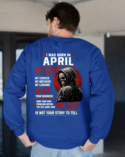 APRIL - MY LIFE - T SHIRT FOR MAN - DONN04 (SKU2607-329-04)