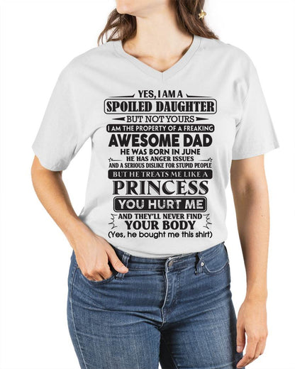 June – Yes, I Am A Spoiled Daughter – Gift For Daughter From Dad – DOAN06 (SKU12-267-06)