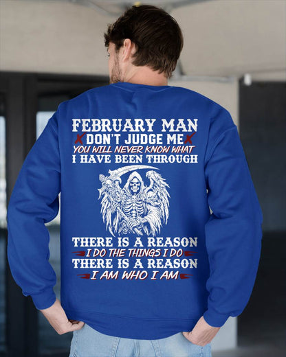 February Man Don't Judge Me – T-Shirt For Man – DOAN02 (SKU10-49-02)