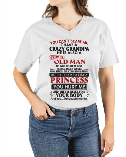 June – You Can’t Scare Me I Have A Freaking Crazy Grandpa – Gift For Granddaughter From Grandpa – DONN06 (SKU09-143-06)