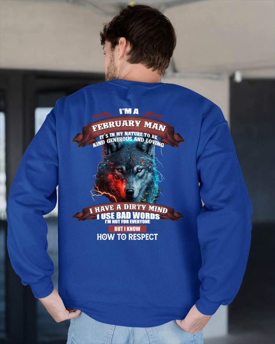 I’M A FEBRUARY MAN – T-SHIRT FOR MAN – DOAN02 (SKU12-162-02)