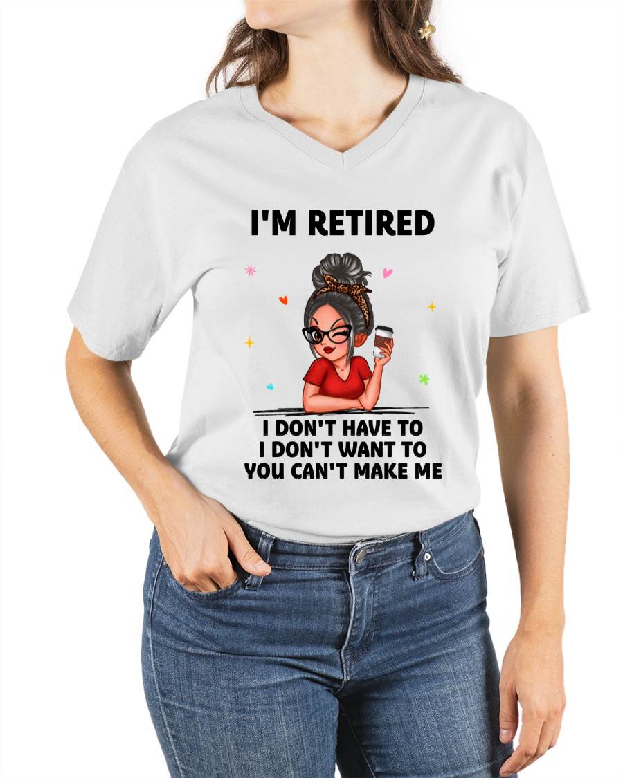 I'M RETIRED – T-SHIRT FOR WOMAN – DONN00 (SKU2606-376-00)