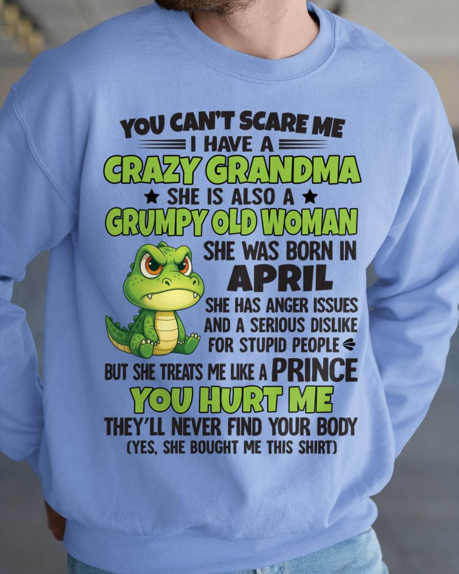 You Can’t Scare Me - Gift For Grandson And Granddaughter From Grandma - DOAN04 (SKU09-85-04)