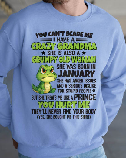 You Can’t Scare Me - Gift For Grandson And Granddaughter From Grandma - DONN01 (SKU09-85-01)