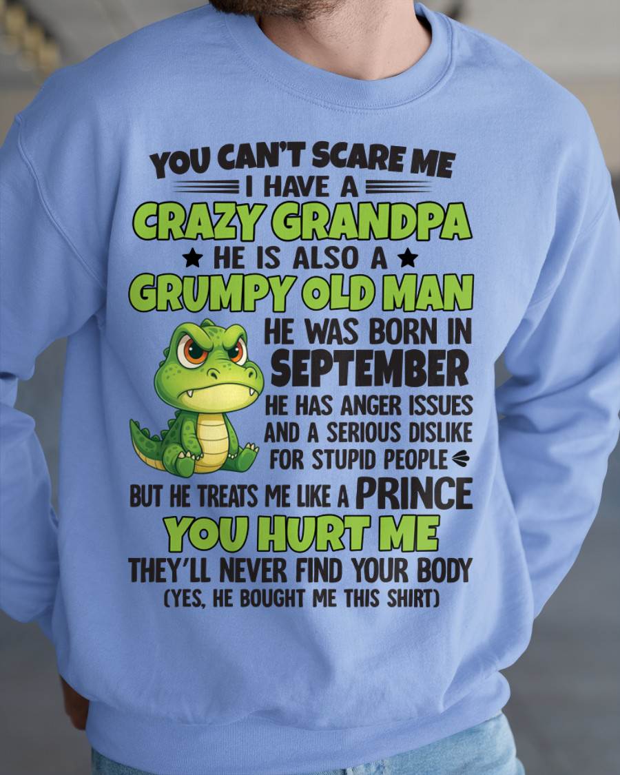 YOU CAN’T SCARE ME - GIFT FOR GRANDSON AND GRANDDAUGHTER FROM GRANDPA - DONN09 (SKU09-121-09)