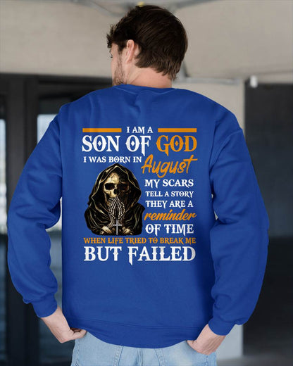 AUGUST - I AM A SON OF GOD - T SHIRT FOR MAN - DONN08 (SKU2607-143-08)