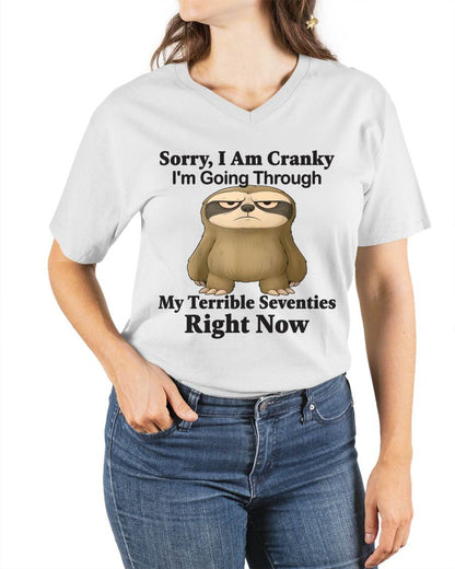 SORRY I AM CRANKY - BIRTHDAY SHIRT FOR WOMEN - EBIL00 (SKU12-226)