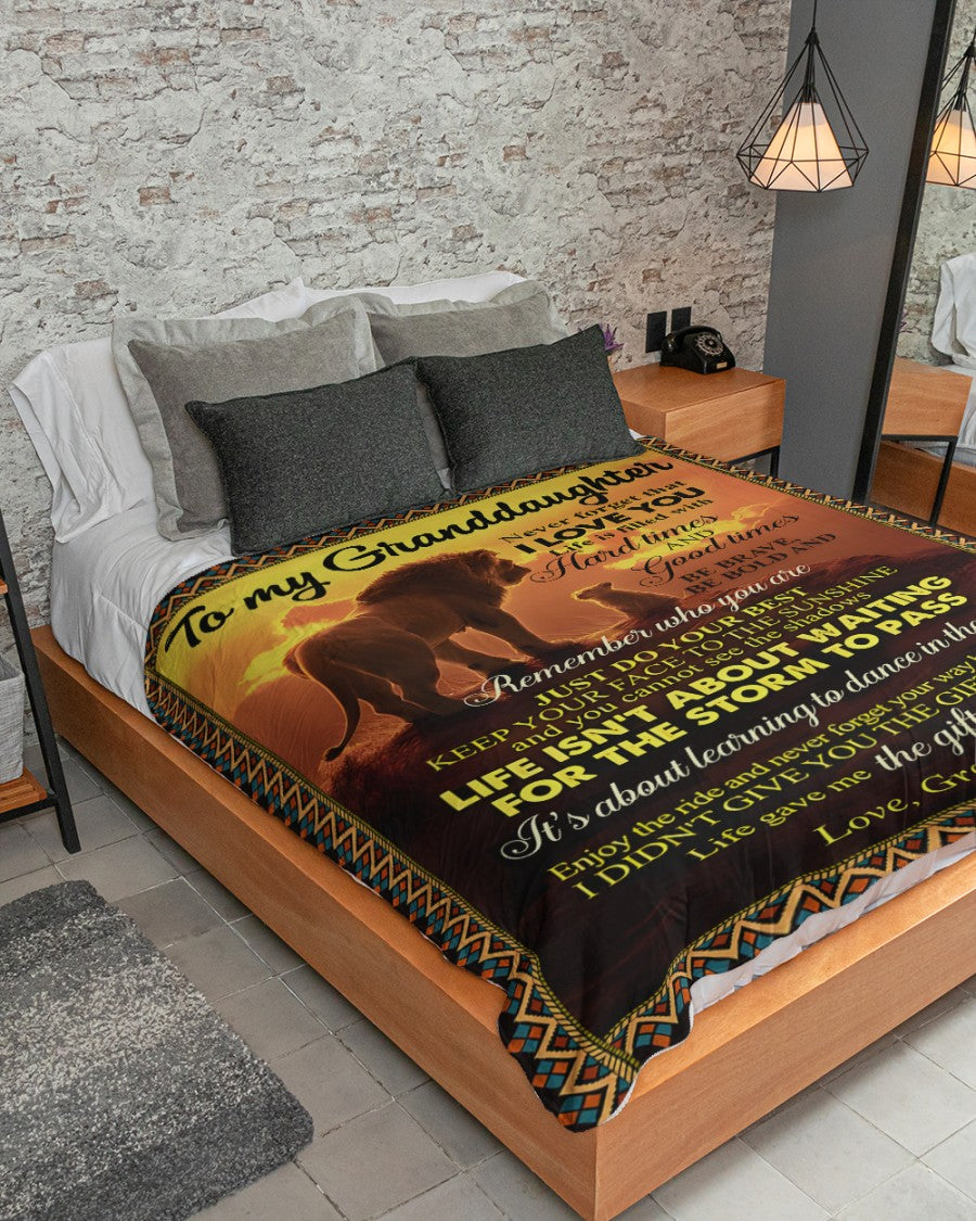 Special Gift For Your Granddaughter Blanket - From Grandpa (SKUB11-99)