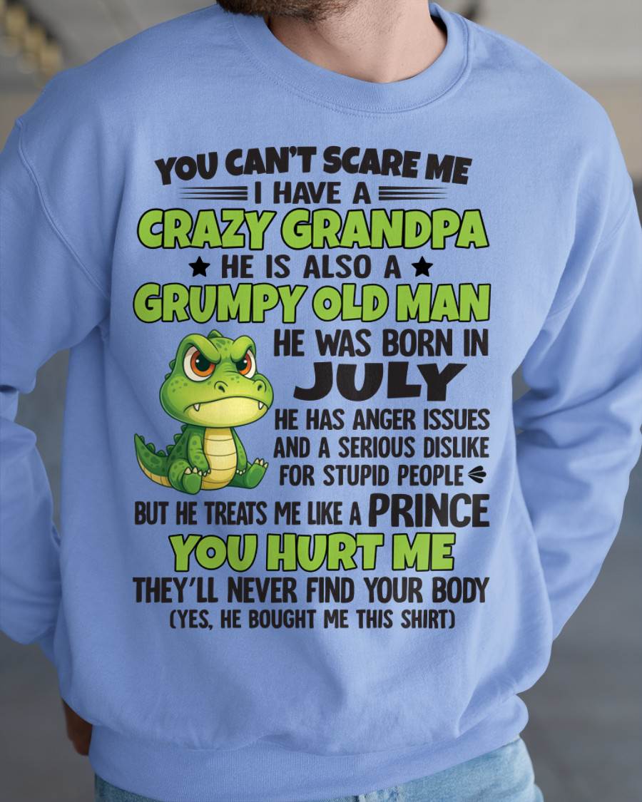 YOU CAN’T SCARE ME - GIFT FOR GRANDSON AND GRANDDAUGHTER FROM GRANDPA - DONN07 (SKU09-121-07)