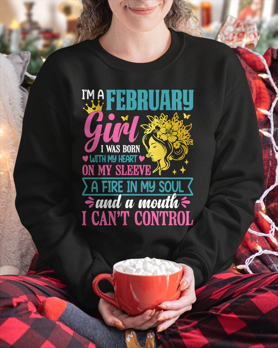 I'm A February Girl – T-Shirt For Woman – DOAN02 (SKU10-67-02)
