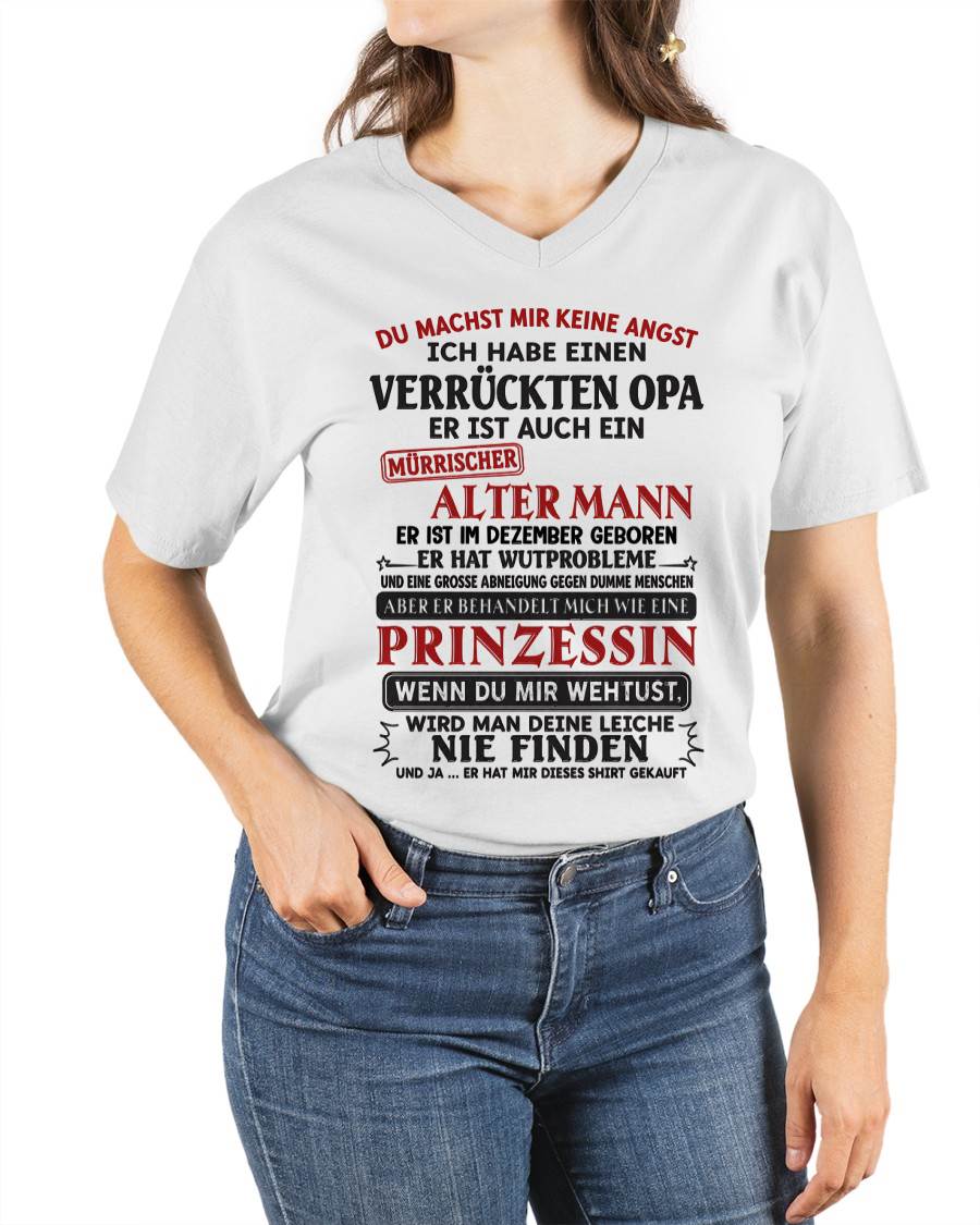 DU MACHST MIR KEINE ANGST - GESCHENK FÜR MEINE ENKELTOCHTER VON OPA - DONN12 (SKU2606-239-12)