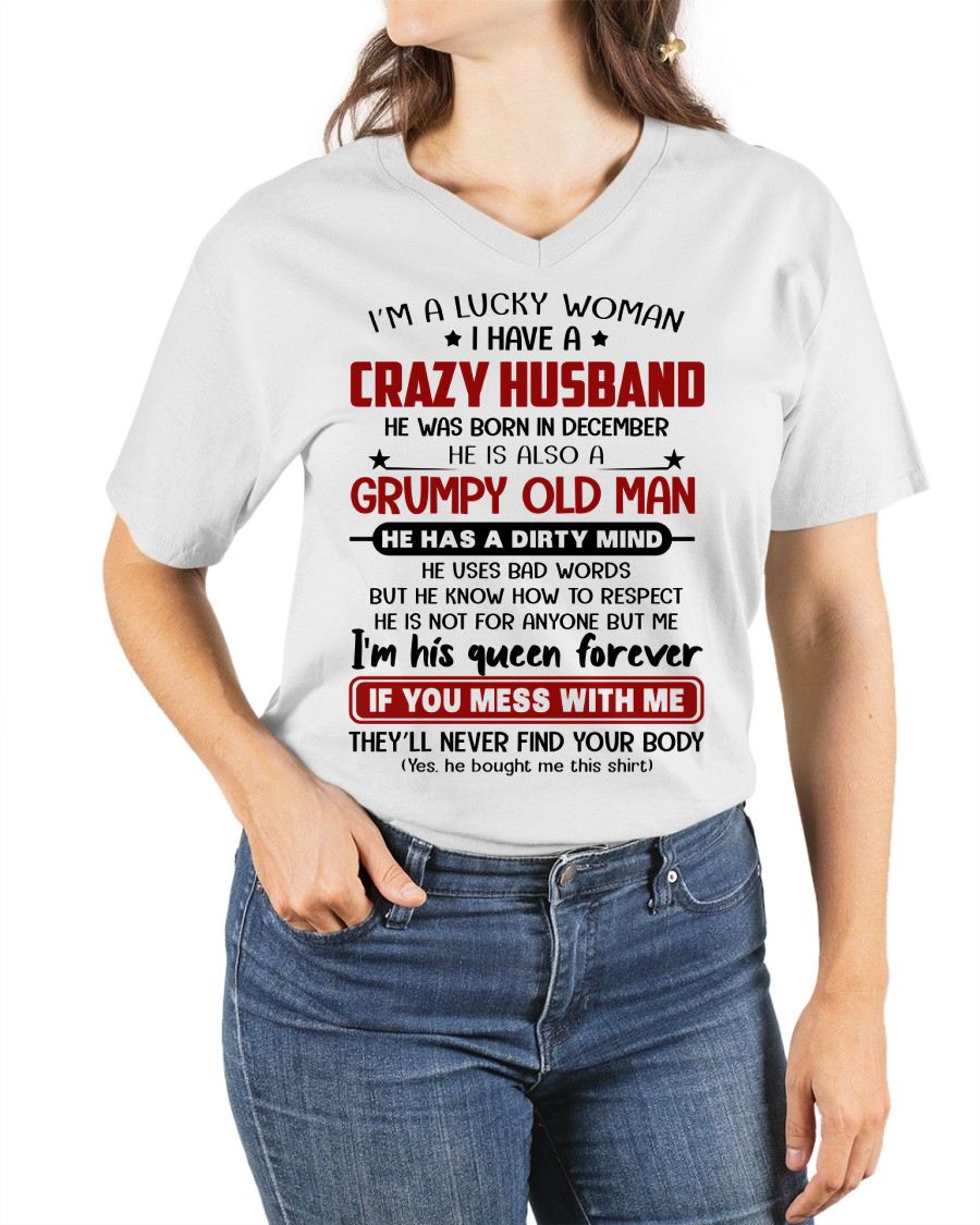 DECEMBER - TO MY WIFE - I'M A LUCKY WOMAN - GIFT FROM HUSBAND - EBIL12 (SKU12-282-12)