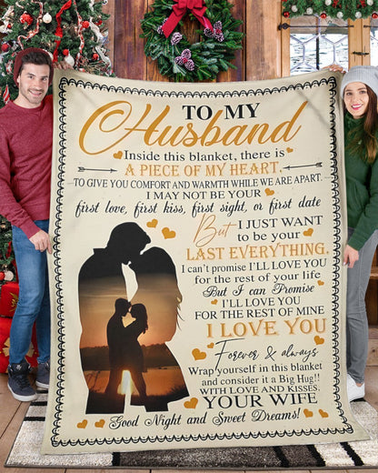 Special Gift For Your Husband Blanket - From Wife (SKU-CHAU-B18) FULL