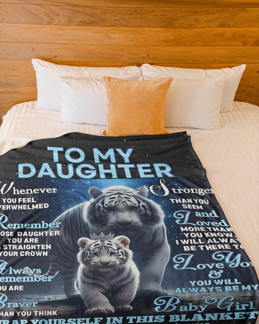 BLANKET FOR DAUGHTER - GIFT FROM DAD - COMFORT & WARMTH GIFT NTTD00 (SKU-CHAU-B04)