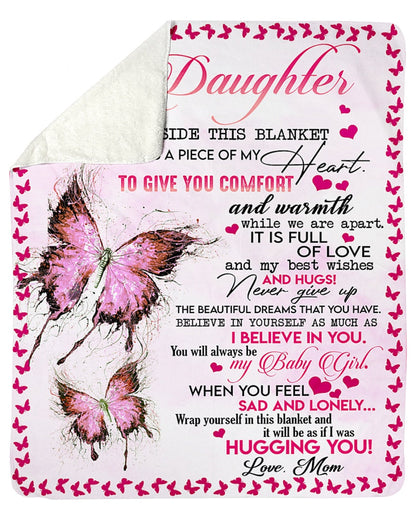 Special gift for daughter - from mom - blanket