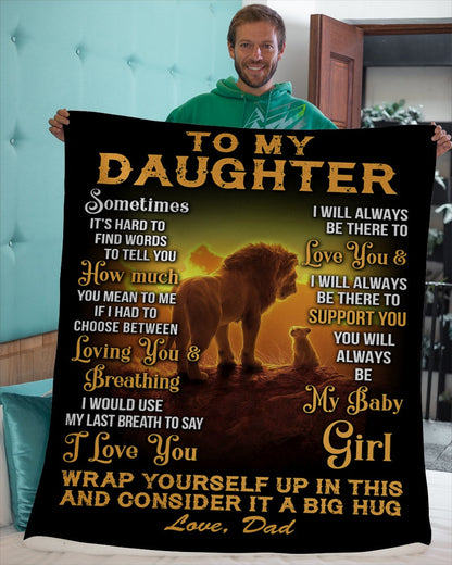 Special Gift For Your Daughter Blanket - From Dad