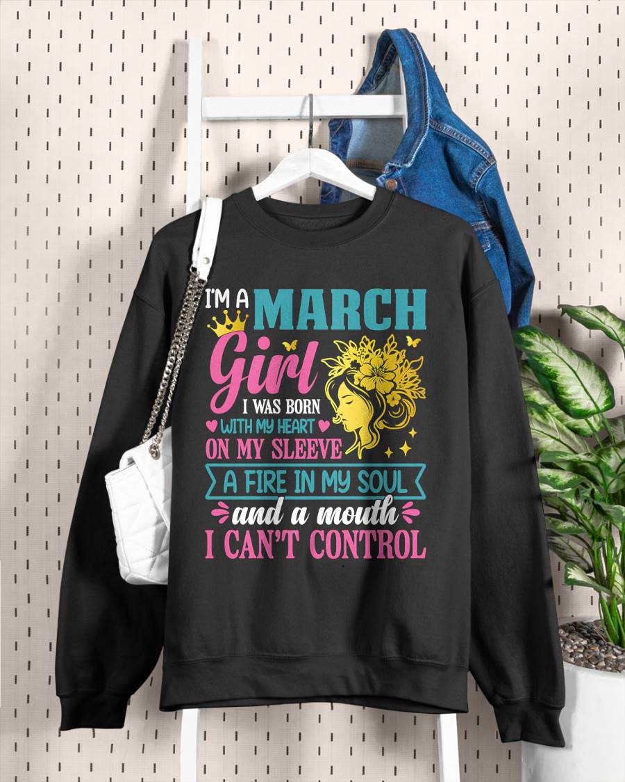 I'm A March Girl – T-Shirt For Woman – DOAN03 (SKU10-67-03)