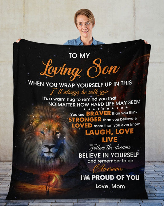 Special Gift For Your Son Blanket - From Mom