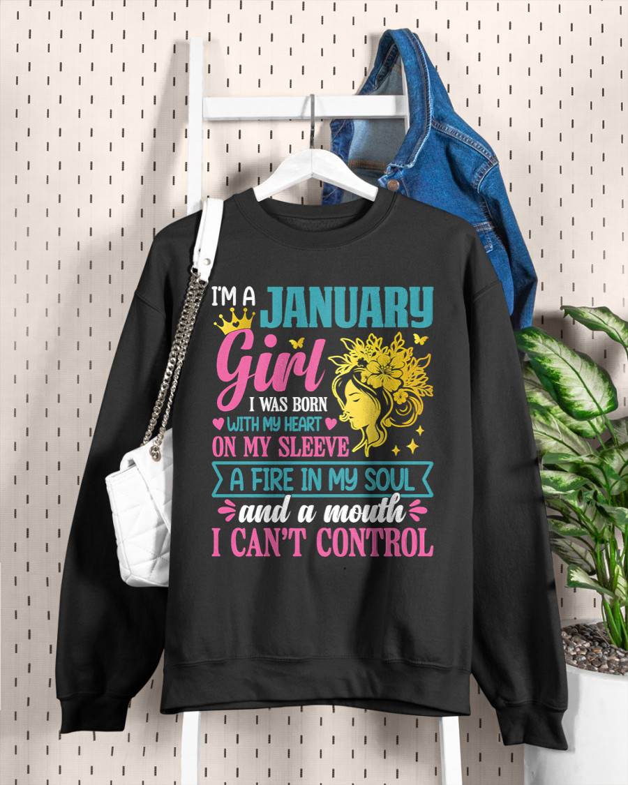 I'm A January Girl – T-Shirt For Woman – DONN01 (SKU10-67-01)