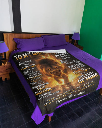 Special Gift For Your Grandson Blanket - From Grandpa (SKUB10-116)