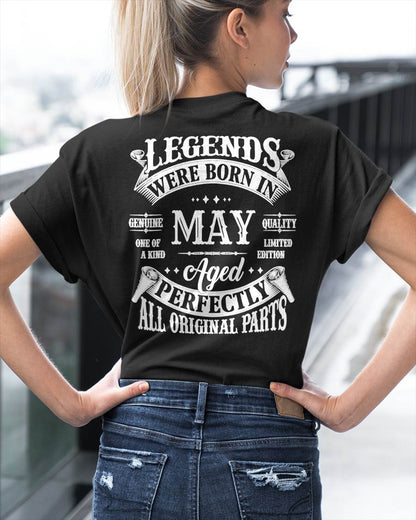 Legends Were Born In May - T Shirt For Woman - DONN05 (SKU08-37-05)