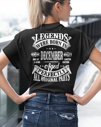 Legends Were Born In December - T Shirt For Woman - DONN12 (SKU08-37-12)