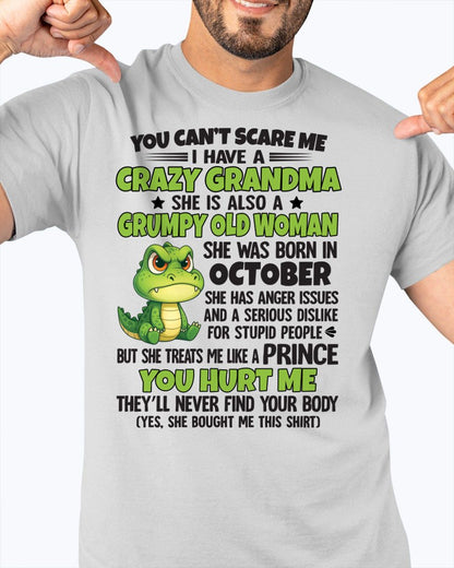 OCTOBER - YOU CAN'T SCARE ME - FOR GRANDSON - GIFT FROM GRANDMA - EBIL10 (SKU09-85-10)