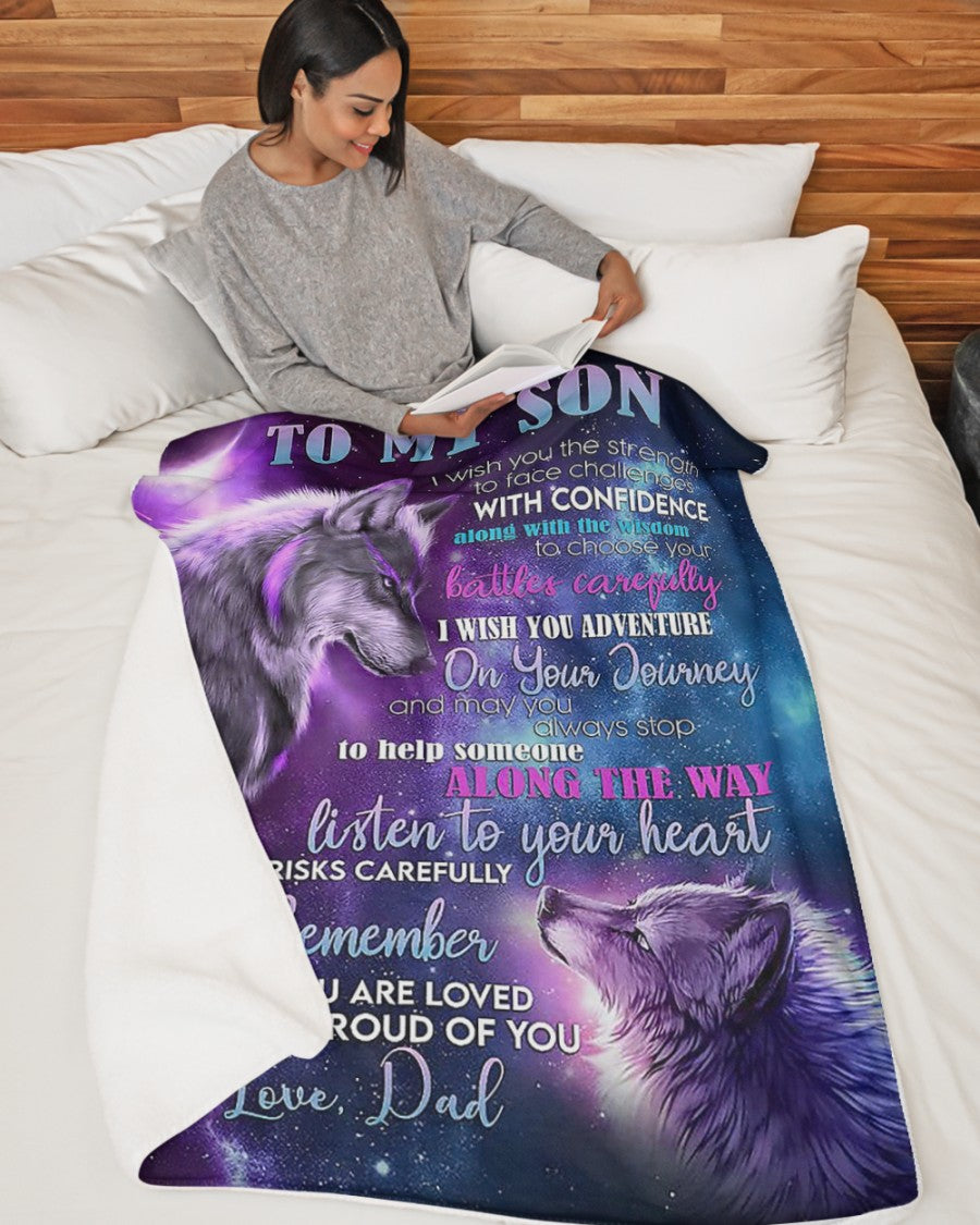 The Perfect Gift For Your Son Blanket - From Dad (SKUB10-BDONN)