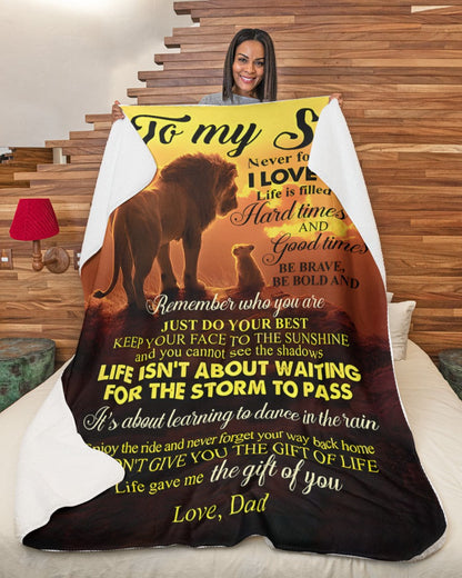 Special Gift For Your Son Blanket - From Dad (SKUB11-69)