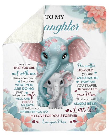 To my daughter - Gift for Daughter Blanket - from mom