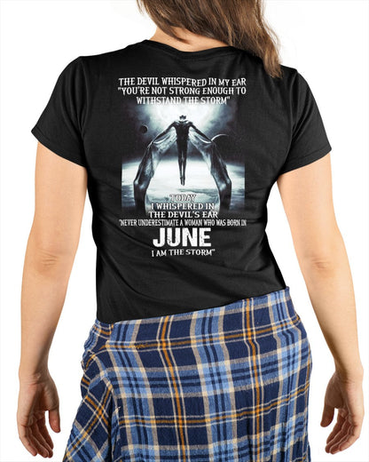 June - The Devil Whispered In My Ear - T-Shirt For Woman - DONN06 (SKU-CHAUU-06)