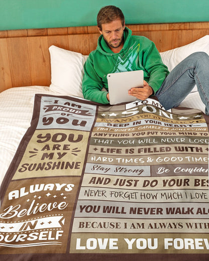 Special Gift For Your Son Blanket - From Mom (SKUB12-236)