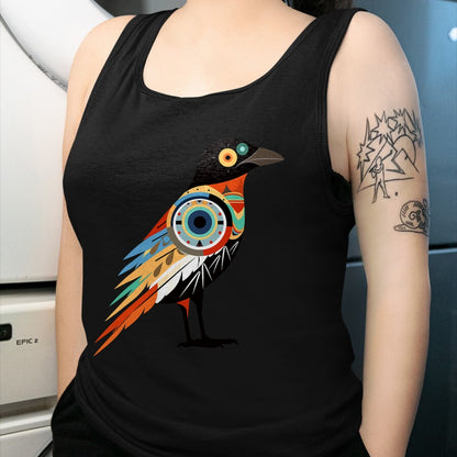 Native American T-Shirts, Vintage Native American Unisex T-Shirt/Hoodie/Sweatshirt HLT00 - Native American Style Hopi Art Bird for Good Luck T-Shirt
