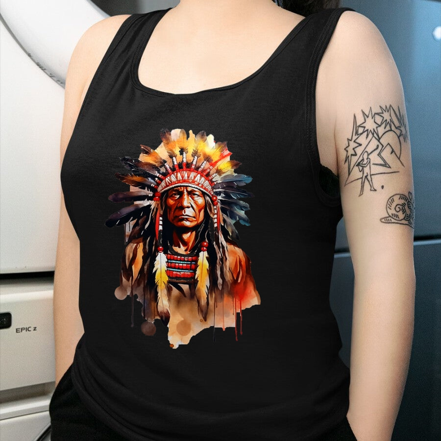 Native American T-Shirts, Vintage Native American Unisex T-Shirt/Hoodie/Sweatshirt HLT00 - Native American day chief American USA culture T-Shirt