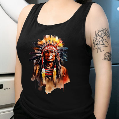 Native American T-Shirts, Vintage Native American Unisex T-Shirt/Hoodie/Sweatshirt HLT00 - Native American day chief American USA culture T-Shirt