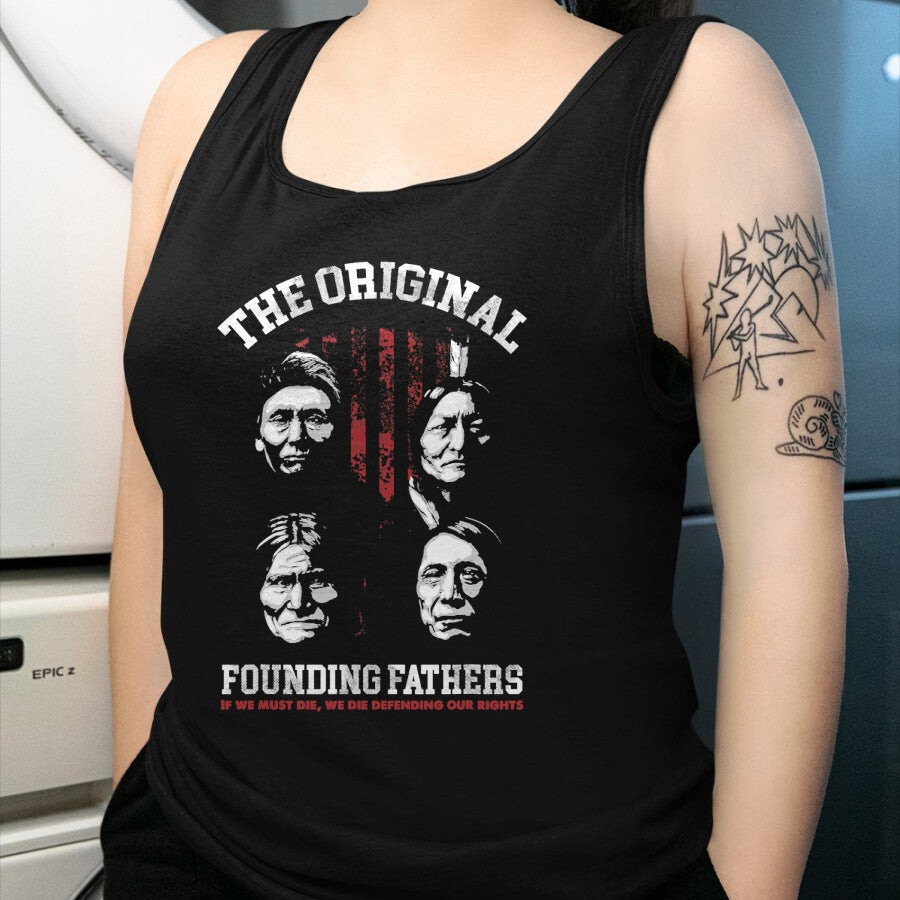 Native American T-Shirts, Vintage Native American Unisex T-Shirt/Hoodie/Sweatshirt HLT00 - The Original Founding Fathers Native American Themed T-Shirt (2)