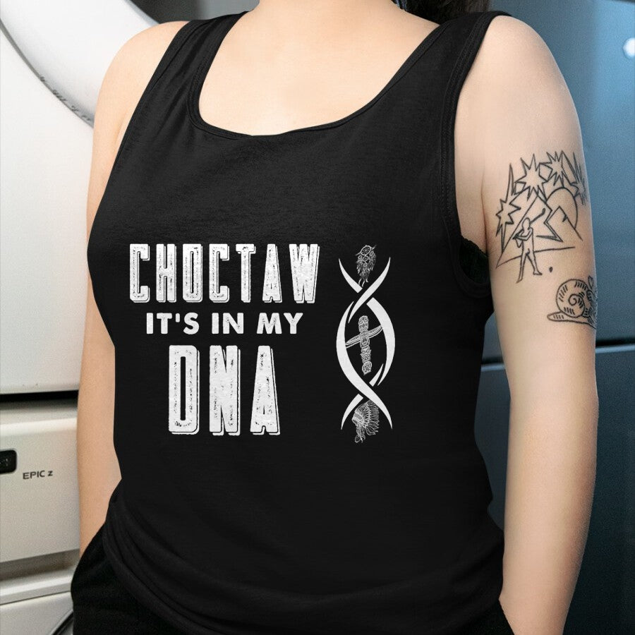 Native American T-Shirts, Vintage Native American Unisex T-Shirt/Hoodie/Sweatshirt HLT00 - American Flag - Choctaw Native American DNA Roots Indian Pride T-Shirt (1)