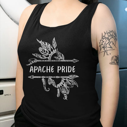Native American T-Shirts, Vintage Native American Unisex T-Shirt/Hoodie/Sweatshirt HLT00 - American Flag - Apache Pride Indian Native American Roots T-Shirt (1)