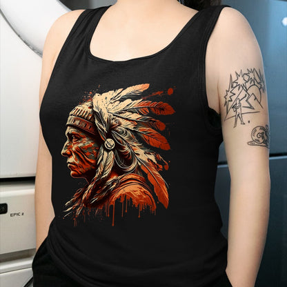 Native American T-Shirts, Vintage Native American Unisex T-Shirt/Hoodie/Sweatshirt HLT00 - Native American Heritage Indigenous Indian Chief T-Shirt (1)
