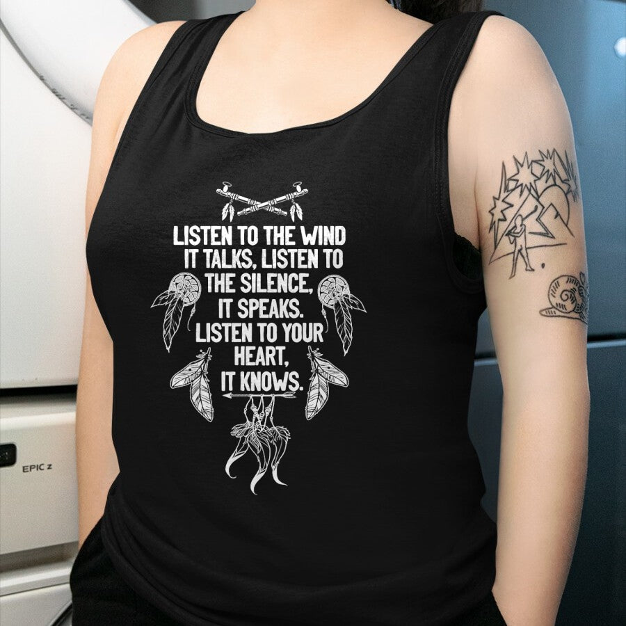Native American T-Shirts, Vintage Native American Unisex T-Shirt/Hoodie/Sweatshirt HLT00 - Native American Dreamcatcher Poem Women T-Shirt (1)
