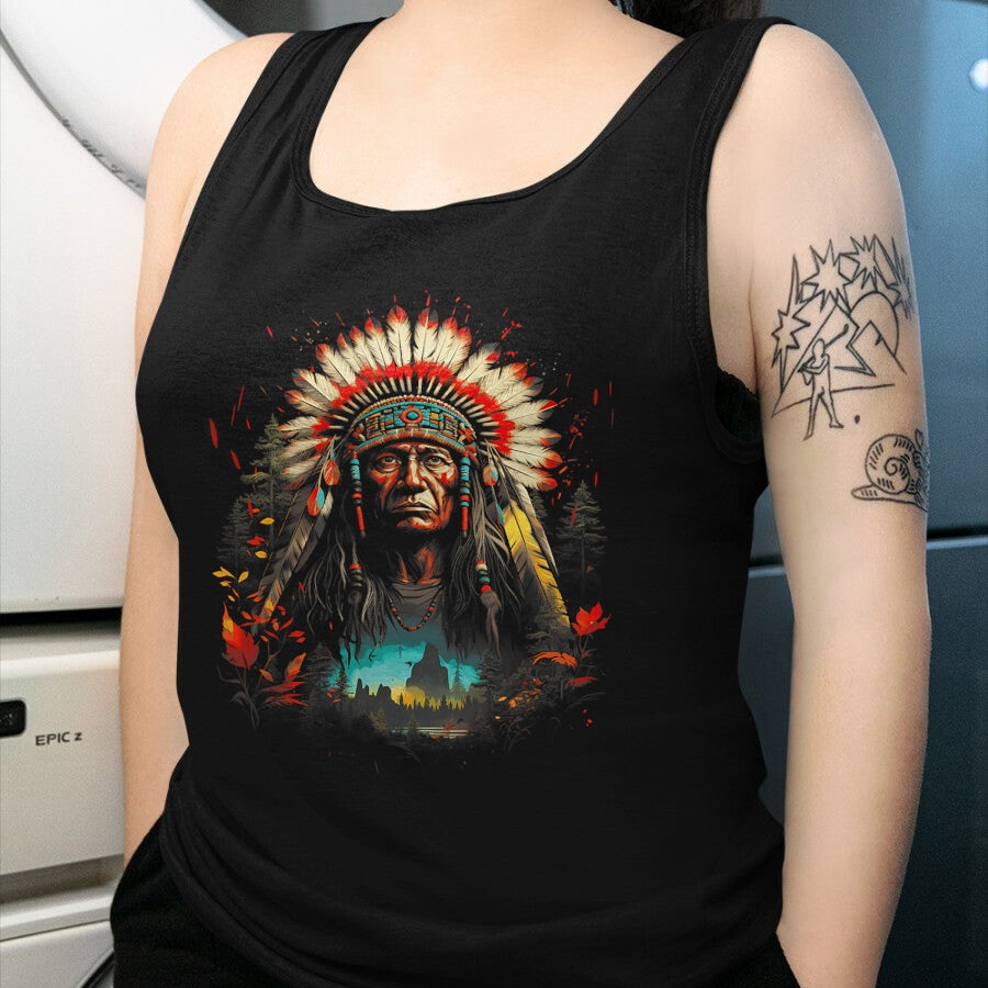 Native American T-Shirts, Vintage Native American Unisex T-Shirt/Hoodie/Sweatshirt HLT00 - Native American Chief Tribes Culture Sacred Sioux T-Shirt (1)