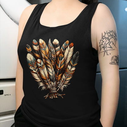 Native American T-Shirts, Vintage Native American Unisex T-Shirt/Hoodie/Sweatshirt HLT00 - Strong Indigenous Woman Native American Indigenous T-Shirt (1)