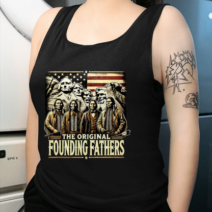 Native American T-Shirts, Vintage Native American Unisex T-Shirt/Hoodie/Sweatshirt HLT00 - The Original Founding Fathers Native American Indian Day T-Shirt