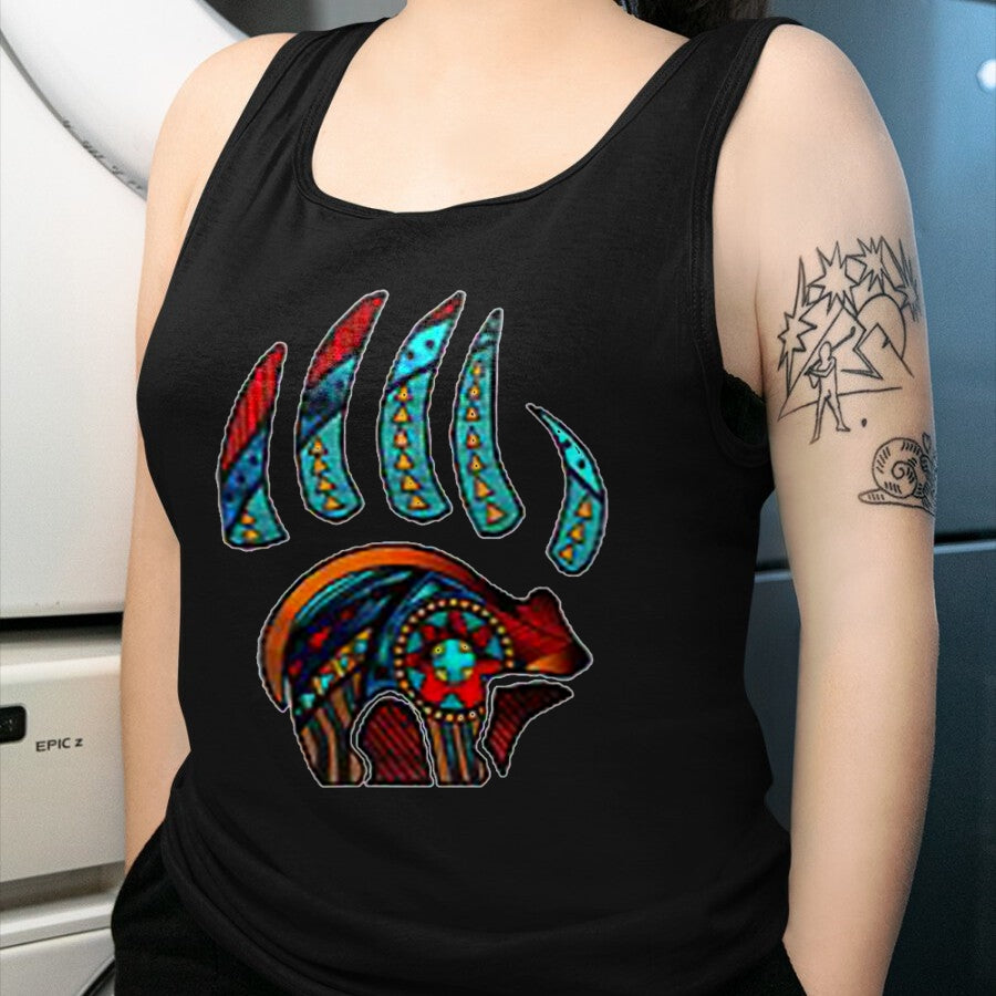 Native American T-Shirts, Vintage Native American Unisex T-Shirt/Hoodie/Sweatshirt HLT00 - Native American Bear Claw T-Shirt (1)