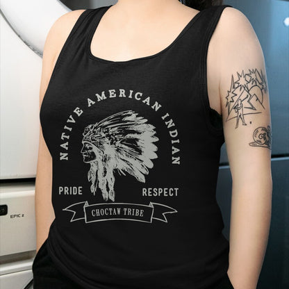 Native American T-Shirts, Vintage Native American Unisex T-Shirt/Hoodie/Sweatshirt HLT00 - American Flag - Choctaw Tribe Native American Indian Pride Respect T-Shirt (1)