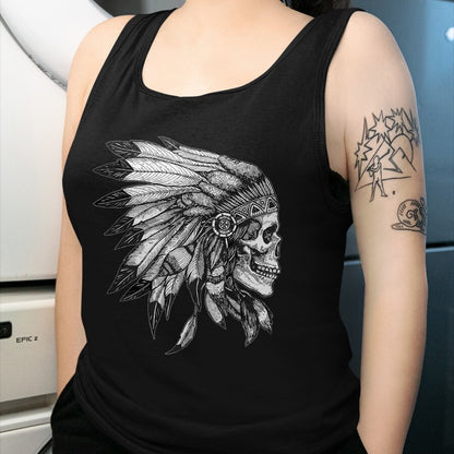 Native American T-Shirts, Vintage Native American Unisex T-Shirt/Hoodie/Sweatshirt HLT00 - American Flag - American Motorcycle Skull Native Indian Eagle Chief Vintage T-Shirt (1)